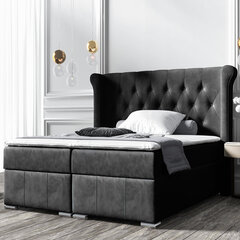 Кровать Selsey Montuno, 180x200 см, темно-серая цена и информация | Кровати | 220.lv