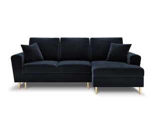 Stūra dīvāns Micadoni Home Moghan 4S-V, tumši zils cena un informācija | Stūra dīvāni | 220.lv