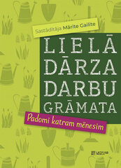 Lielā dārza darbu grāmata / Padomi katram mēnesim cena un informācija | Grāmatas par dārzkopību | 220.lv