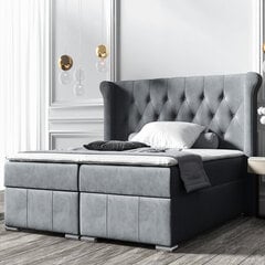 Кровать Selsey Montuno, 180x200 см, серая цена и информация | Кровати | 220.lv