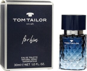 Туалетная вода Tom Tailor For Him EDT для мужчин 30 мл цена и информация | Tom Tailor Духи, косметика | 220.lv