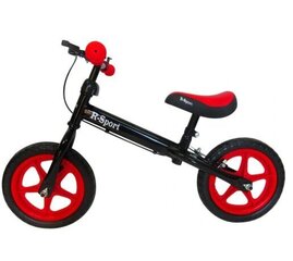 Балансировочный велосипед R4 R-Sport, черный / красный цена и информация | Балансировочные велосипеды | 220.lv