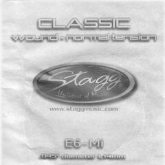 Stīgas klasiskai ģitārai Stagg CLN-E6W .045 cena un informācija | Mūzikas instrumentu piederumi | 220.lv