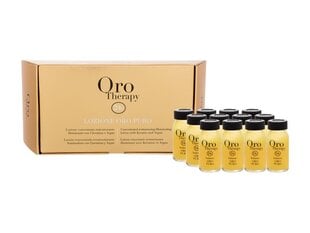 Oro Therapy Oro Puro Concentrated restructuring Illuminating lotion 12 * 10 мл цена и информация | Распылите крем-спрей на волосы на расстоянии 20-25 см, расчешите их расческой. | 220.lv