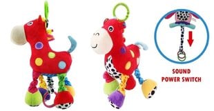 Piekarināmā plīša mūzikas rotaļlieta Zirgs cena un informācija | Rotaļlietas zīdaiņiem | 220.lv