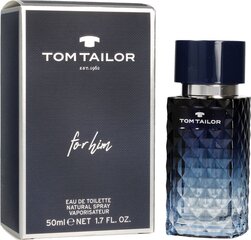 Туалетная вода Tom Tailor For Him EDT для мужчин 50 мл цена и информация | Tom Tailor Духи, косметика | 220.lv