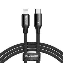 Кабель Baseus Lightning - USB Type-C, 200 см, 2А, черный цена и информация | Кабели для телефонов | 220.lv
