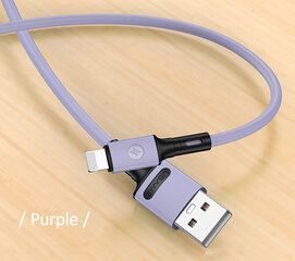 USB/Lightning кабель USAMS, фиолетовый, 100 см цена и информация | Кабели для телефонов | 220.lv