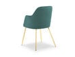Krēsls Micadoni Home Chaya, zaļš cena un informācija | Virtuves un ēdamistabas krēsli | 220.lv