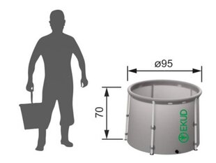 Lietus ūdens tvertne Ekud, 500 l cena un informācija | Komposta kastes un āra konteineri | 220.lv