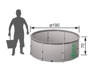 Бак для дождевой воды EKUD, 2000 л цена и информация | Уличные контейнеры, контейнеры для компоста | 220.lv