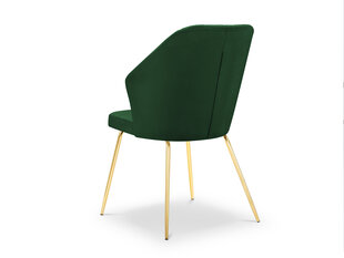 Krēsls Micadoni Home Cobra, tumši zaļš cena un informācija | Virtuves un ēdamistabas krēsli | 220.lv