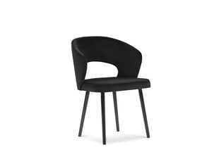 Krēsls Micadoni Home Goa, melns cena un informācija | Virtuves un ēdamistabas krēsli | 220.lv