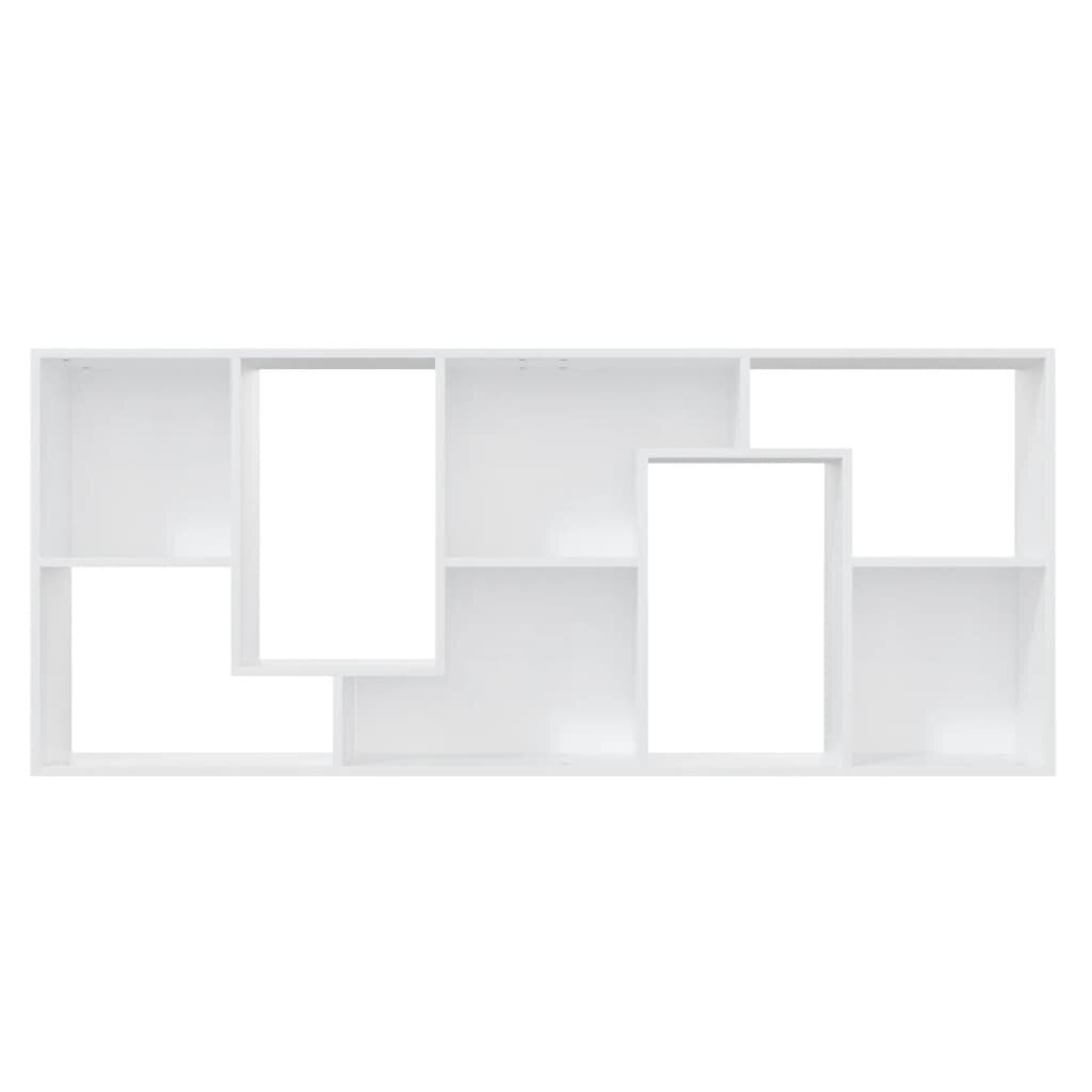vidaXL grāmatu plaukts, balts, 67x24x161 cm, skaidu plāksne cena un informācija | Plaukti | 220.lv