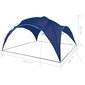 vidaXL svinību telts, 450x450x265 cm, tumši zila цена и информация | Dārza nojumes un lapenes | 220.lv