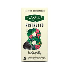 "Baque Ristretto" kompostējamas kafijas kapsulas ''Nespresso®*'' automātiem, 10 gab. cena un informācija | Kafija, kakao | 220.lv