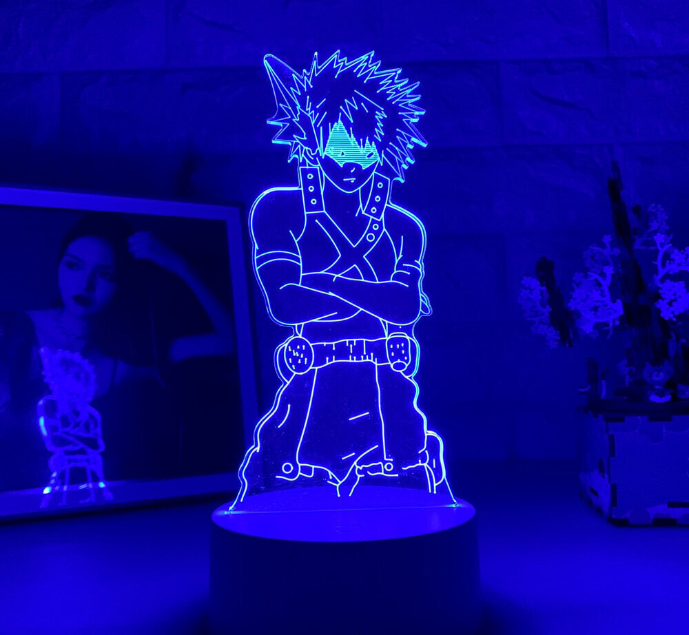 Lampa 3D Led My hero academia цена и информация | Lampas bērnu istabai | 220.lv