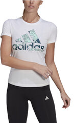 Футболка Adidas W Trpcl G T White цена и информация | Спортивная одежда для женщин | 220.lv