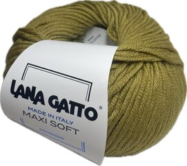 Пряжа Lana Gatto MAXI SOFT 08564,  50г/90м, горчичный цена и информация | Принадлежности для вязания | 220.lv