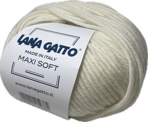 Пряжа Lana Gatto MAXI SOFT 00978, 50г/90м, кремовый цена и информация | Принадлежности для вязания | 220.lv