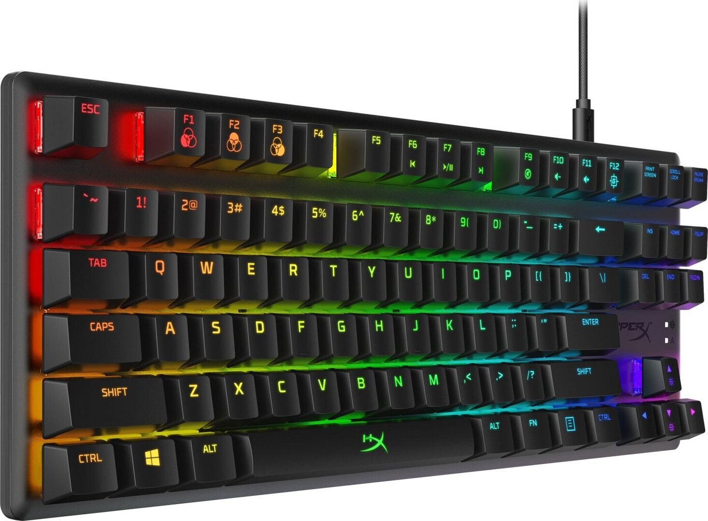 Mehāniskā tastatūra HyperX HX-KB7RDX-US cena un informācija | Klaviatūras | 220.lv