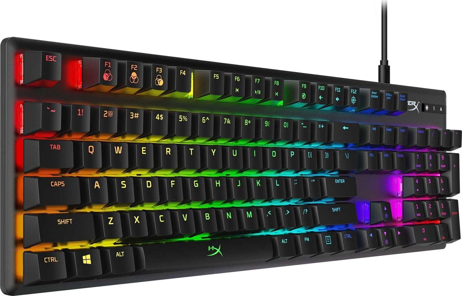 HyperX Alloy Origins RGB Aqua cena un informācija | Klaviatūras | 220.lv