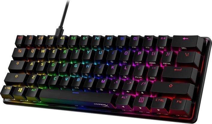 Mehāniskā tastatūra HyperX HKBO1S-RB-US / G, melna cena un informācija | Klaviatūras | 220.lv