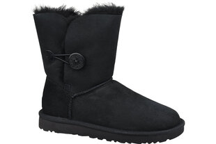 Zābaki sievietēm UGG Bailey button II, melni цена и информация | Женские сапоги | 220.lv