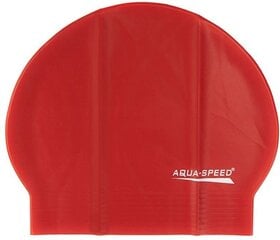 Aqua-Speed ​​Soft Latex peldcepure, sarkana cena un informācija | Peldcepures | 220.lv