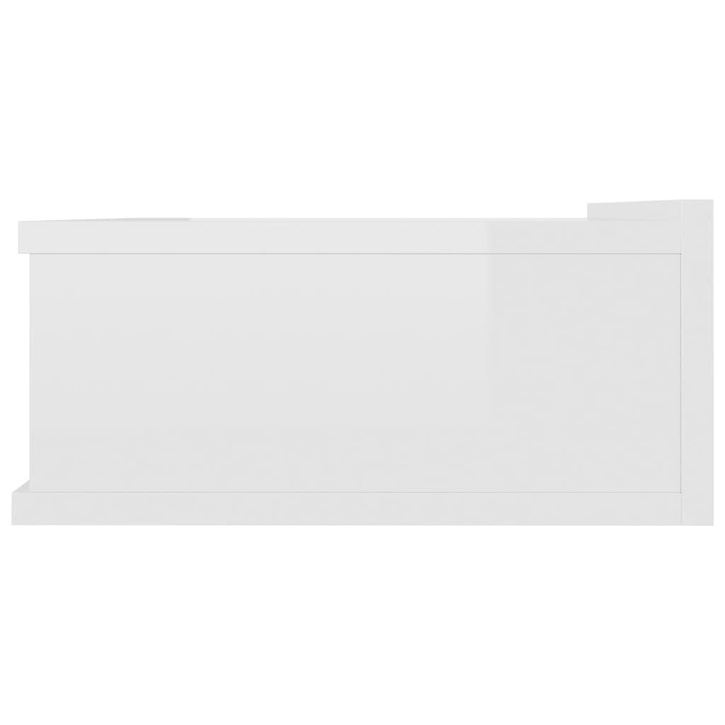 vidaXL naktsskapītis, 40x30x15 cm, stiprināms pie sienas, balts cena un informācija | Naktsskapīši | 220.lv