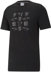 Puma T-Krekls vīriešiem Elevate Graphic Tee Cotton Black cena un informācija | Vīriešu T-krekli | 220.lv