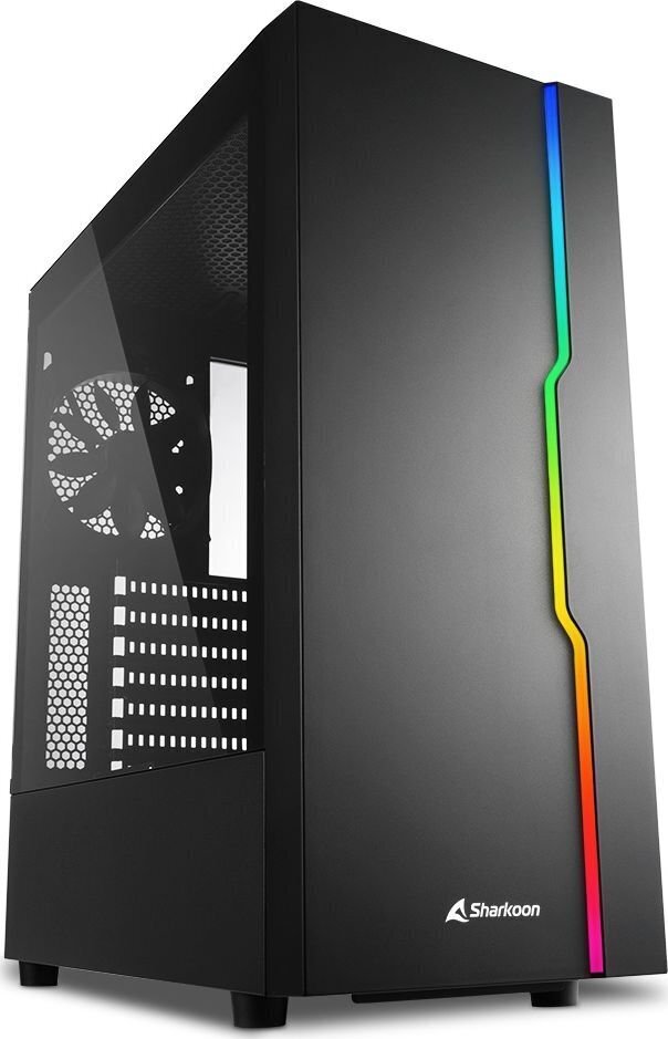 ATX Pus-torņveida Kārba Sharkoon RGB Slider cena un informācija | Datoru korpusi | 220.lv