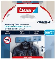 Divpusēja līmlente Tesa Powerbond Ultra Strong, 19 mm x 5 m cena un informācija | Kancelejas preces | 220.lv