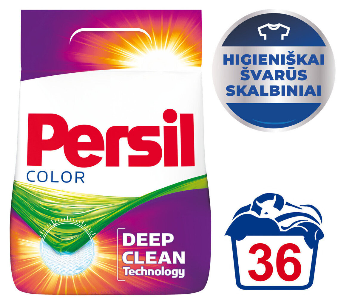 PERSIL VEĻAS PULVERIS COLOR 36 MAZGĀŠANAS REIZĒM цена и информация | Veļas mazgāšanas līdzekļi | 220.lv