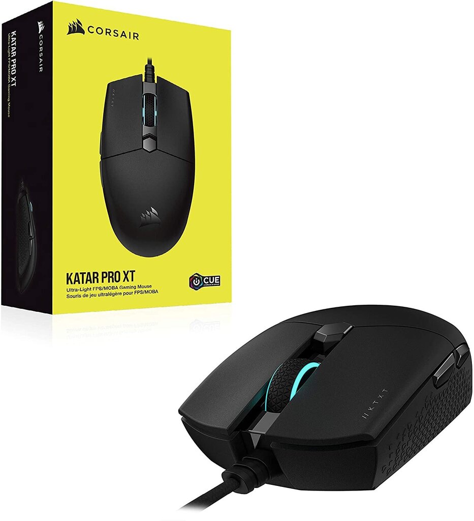 Corsair Katar PRO XT, melns цена и информация | Peles | 220.lv