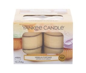 Ароматические чайные свечи Yankee Candle Vanilla Cupcake 9,8 г, 12 шт. цена и информация | Подсвечники, свечи | 220.lv