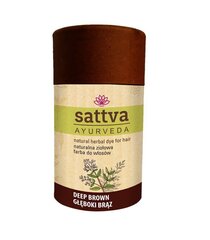 Краска для волос Sattva Ayurveda Deep Brown, 150 г цена и информация | Краска для волос | 220.lv