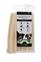 Olivers bezgraudu kārums zobu tīrīšanas profilaksei Vegetable Dental Sticks Grain Free Large, 500 g cena un informācija | Gardumi suņiem | 220.lv