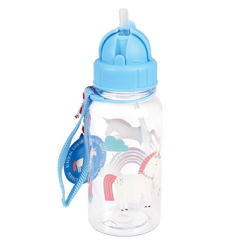 Bērnu ūdens pudele ar salmiņu Rex London Magical Unicorn, 500 ml цена и информация | Ūdens pudeles | 220.lv