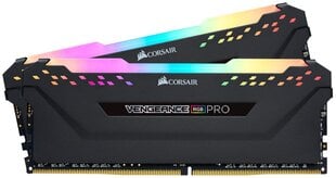 Corsair Vengeance RGB Pro 32GB (2 x 16GB) DDR4 DRAM 3600MHz C18 AMD Ryzen Memory Kit цена и информация | Оперативная память (RAM) | 220.lv