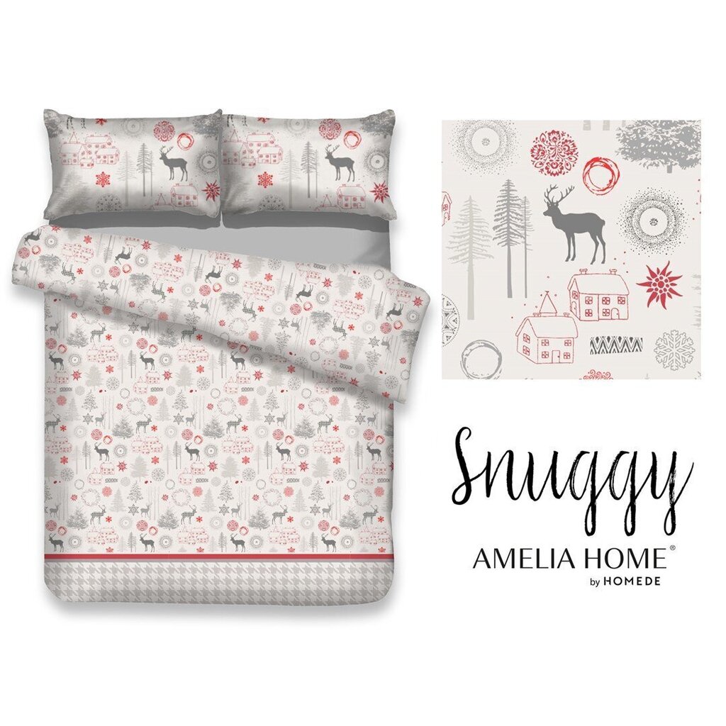 AmeliaHome gultas veļas komplekts Snuggy Lappi, 160x200, 3 daļas cena un informācija | Gultas veļas komplekti | 220.lv