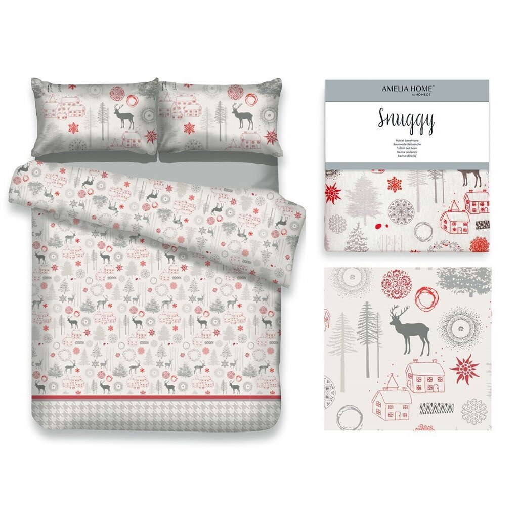 AmeliaHome gultas veļas komplekts Snuggy Lappi, 160x200, 3 daļas цена и информация | Gultas veļas komplekti | 220.lv