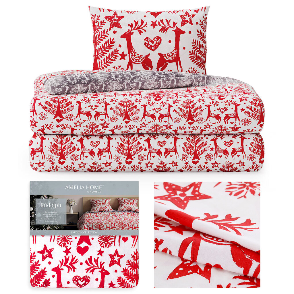 AmeliaHome gultas veļas komplekts Snuggy Rudolph, 135x200, 2 daļas cena un informācija | Gultas veļas komplekti | 220.lv