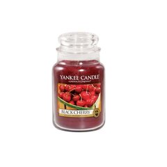 Aromātiskā svece Yankee Candle Black Cherry, 623 g цена и информация | Подсвечники, свечи | 220.lv