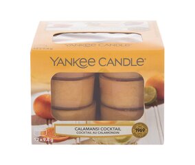 Aromātiskas tējas sveces Yankee Candle Calamansi Cocktail 9,8 g, 12 gab. cena un informācija | Sveces un svečturi | 220.lv