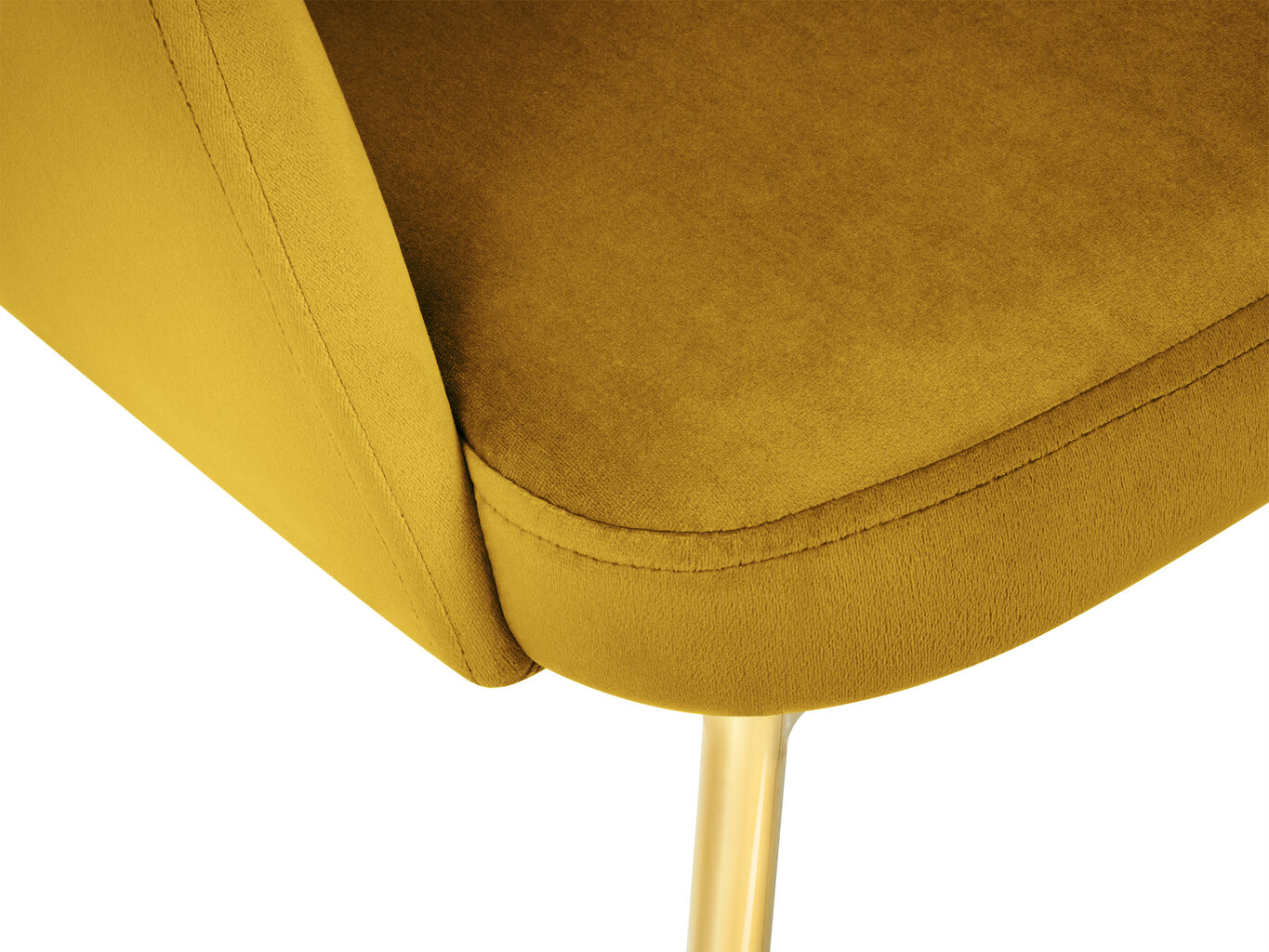 Krēsls Micadoni Home Chaya, dzeltens cena un informācija | Virtuves un ēdamistabas krēsli | 220.lv