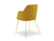 Krēsls Micadoni Home Chaya, dzeltens cena un informācija | Virtuves un ēdamistabas krēsli | 220.lv