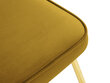 Krēsls Micadoni Home Ari, dzeltens cena un informācija | Virtuves un ēdamistabas krēsli | 220.lv