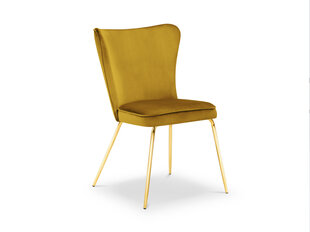 Krēsls Micadoni Home Ari, dzeltens cena un informācija | Virtuves un ēdamistabas krēsli | 220.lv