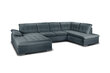 Stūra dīvāns TMS Palermo XL, zils cena un informācija | Stūra dīvāni | 220.lv